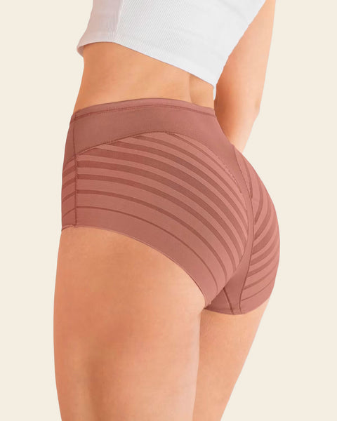 Stripe Undetectable Lace Classic Shaper Panty