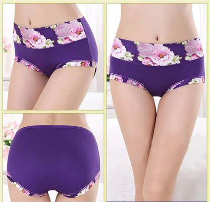 Floral Cotton Print Panties