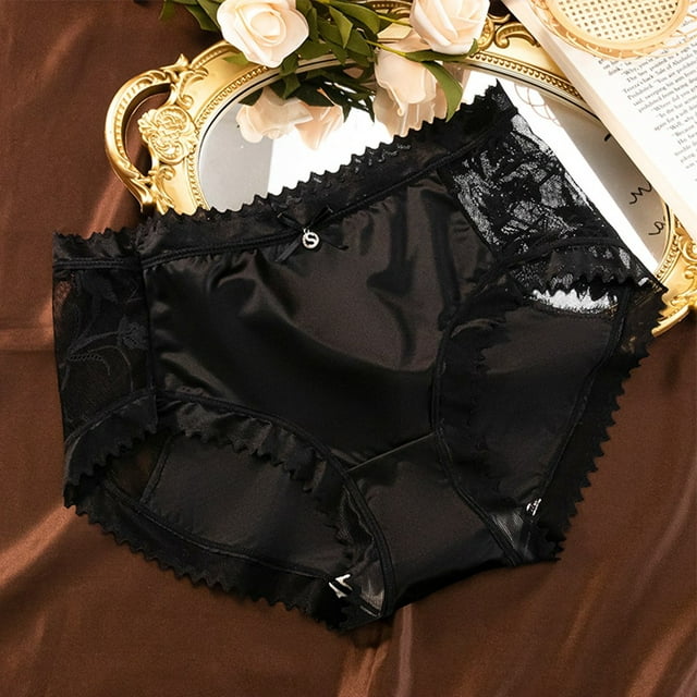 Luxury Satin Lace Breathable Panties