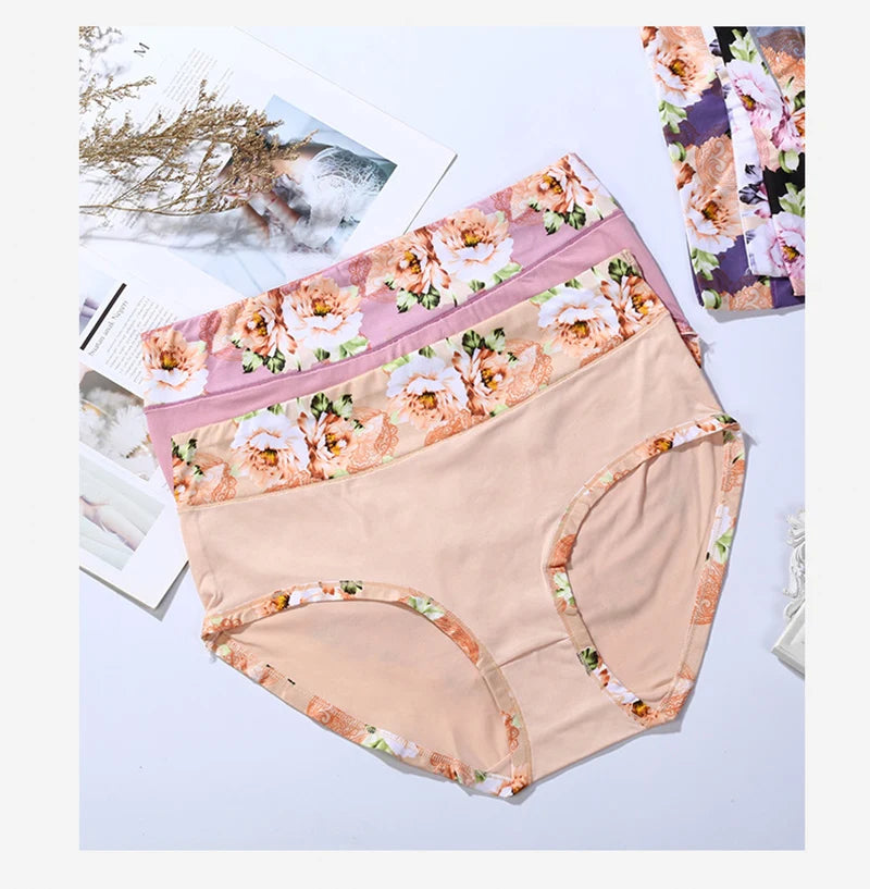 Floral Cotton Print Panties