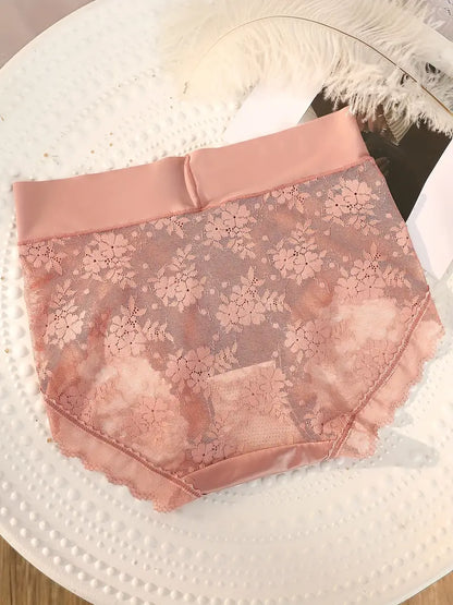 Flower Lace Mesh Panties